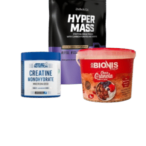pack prise de masse : hyper mass + granola + créatine